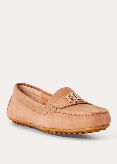 Mocasines Ralph Lauren Mujer Kaki - Barnsbury Suede - ZSMNC0684